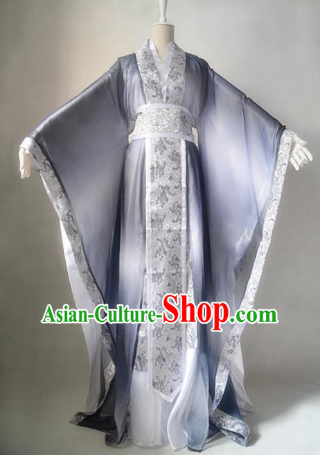 Chinese Ancient Cosplay Scholar Costume Han Dynasty Swordsman Clothing for Men