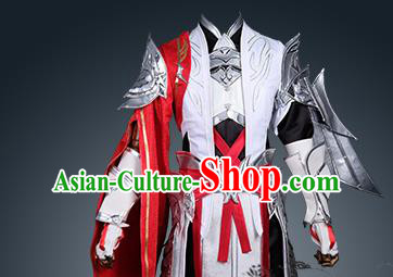 Chinese Ancient Cosplay Costume Nobility Childe Swordsman Body Armour Clothing for Men