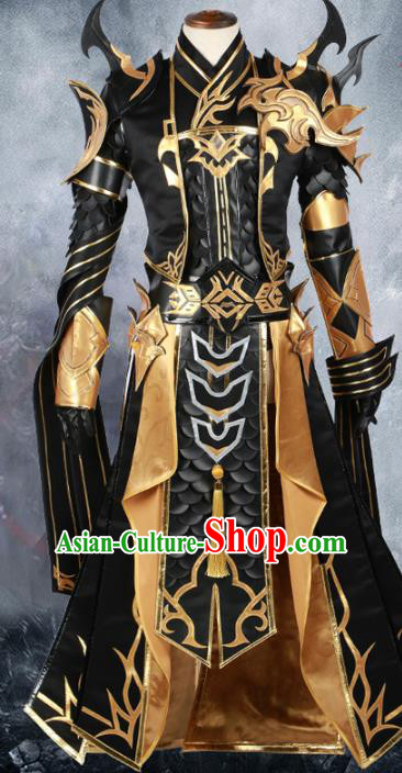 Chinese Ancient Cosplay General Warrior Costume Swordsman Body Armour for Men