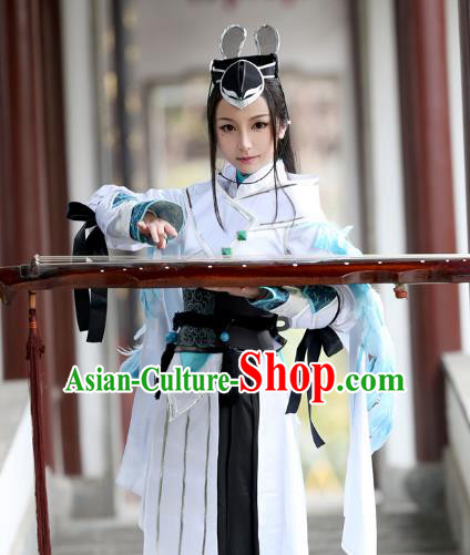 Chinese Traditional Ancient Female Knight Clothing Cosplay Swordswoman Costume for Women