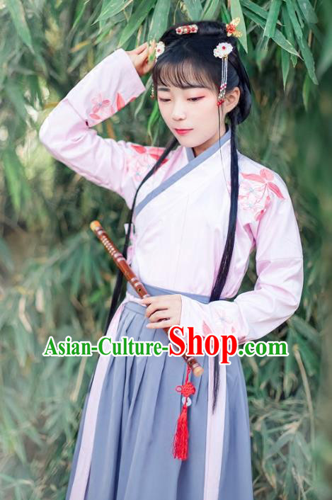 Chinese Traditional Ancient Song Dynasty Nobility Lady Costumes for Women