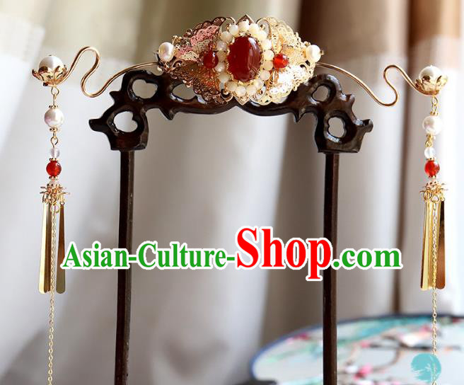 Chinese Ancient Handmade Classical Phoenix Coronet Hair Accessories Hanfu Hairpins for Women