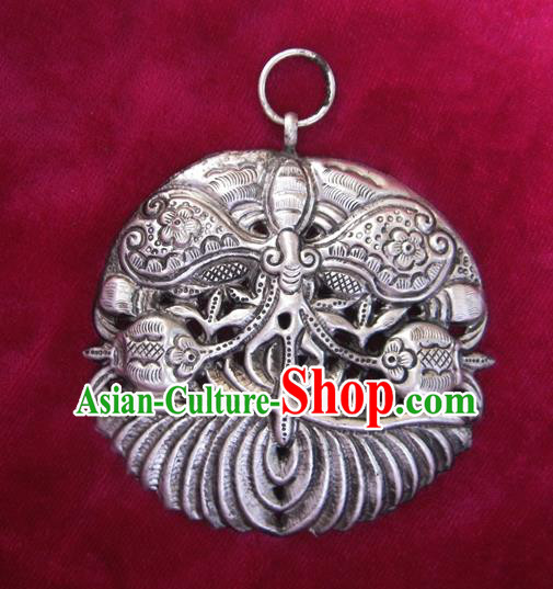 Chinese Miao Nationality Ornaments Traditional Hmong Handmade Necklace Pendant for Women