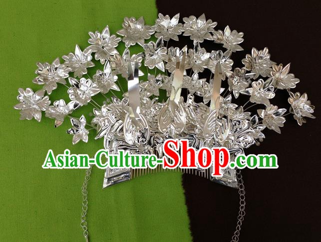 Traditional Chinese Miao Nationality Wedding Hair Comb Hairpins Hair Accessories for Women