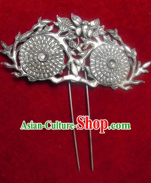 Traditional Chinese Miao Nationality Hair Accessories Palace Hairpins for Women