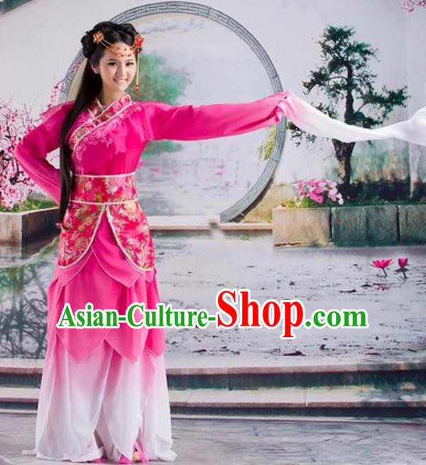Traditional Chinese Ancient Dance Costume Tang Dynasty Palace Lady Hanfu Dress for Women