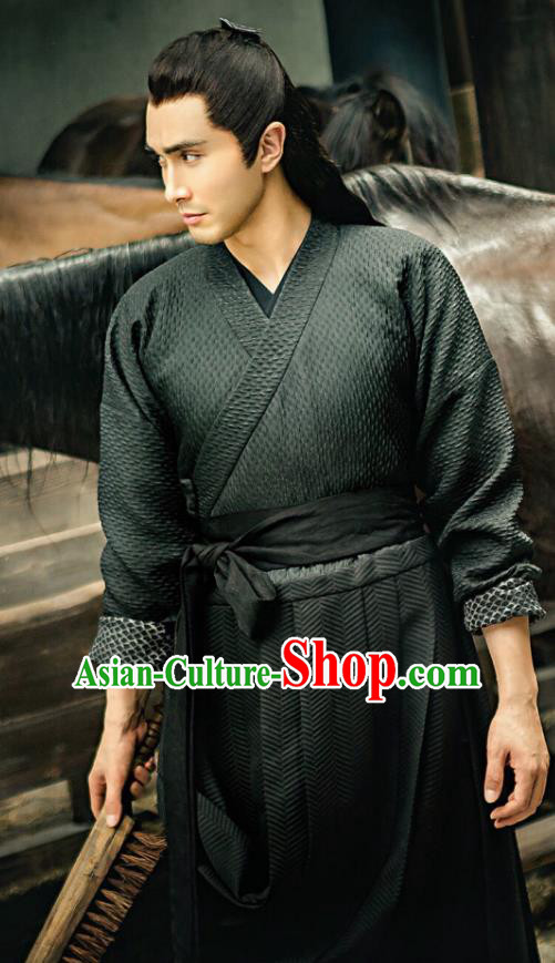 Chinese Ancient Swordsman Clothing Legend of Fu Yao Knight-errant Historical Costume for Men