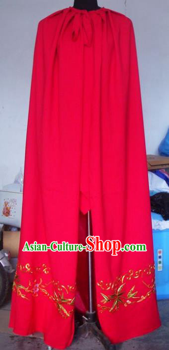 Chinese Traditional Beijing Opera Young Lady Costumes China Peking Opera Diva Red Cloak for Adults