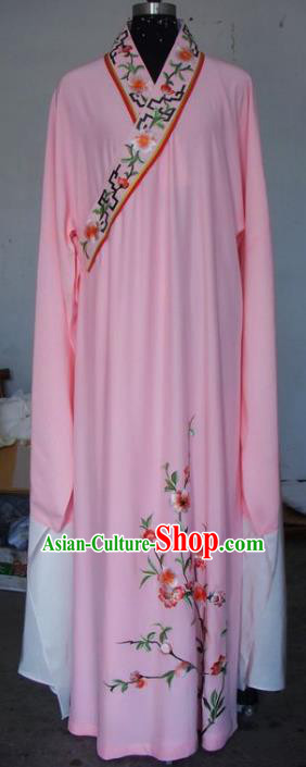 Chinese Traditional Beijing Opera Scholar Costumes Niche Embroidered Pink Robe for Adults