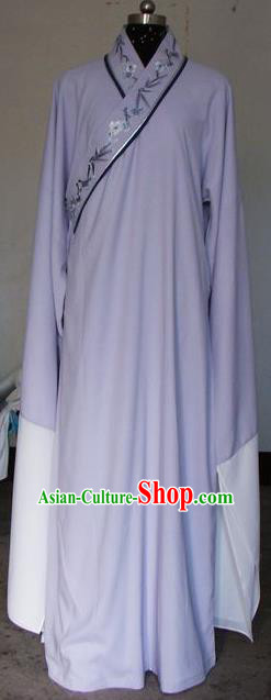 Chinese Traditional Shaoxing Opera Scholar Purple Robe Peking Opera Niche Costumes for Adults
