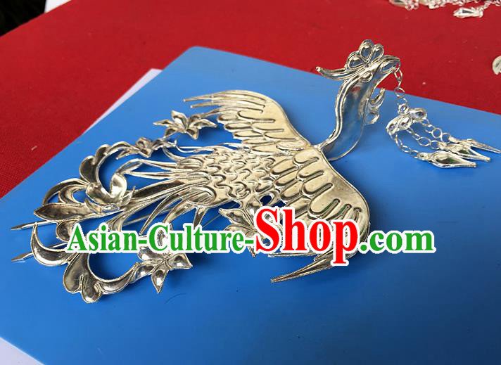 Chinese Traditional Ancient Bride Frontlet Hair Clip Hanfu Hairpins Hair Accessories for Women