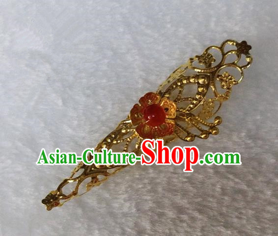 Handmade Chinese Ancient Palace Lady Golden Nail Wrap for Women