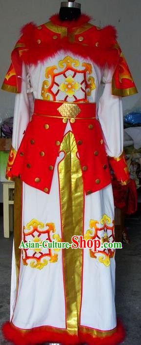 Chinese Traditional Shaoxing Opera Takefu Clothing Peking Opera General Embroidered Costumes for Adults