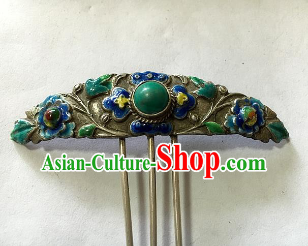 Chinese Traditional Ancient Enamel Hairpins Hair Accessories Hair Clip for Women