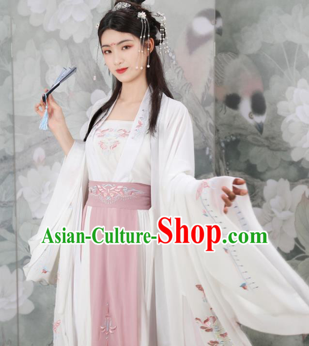Chinese Traditional Song Dynasty Princess Costumes Ancient Nobility Lady Hanfu Dress for Women