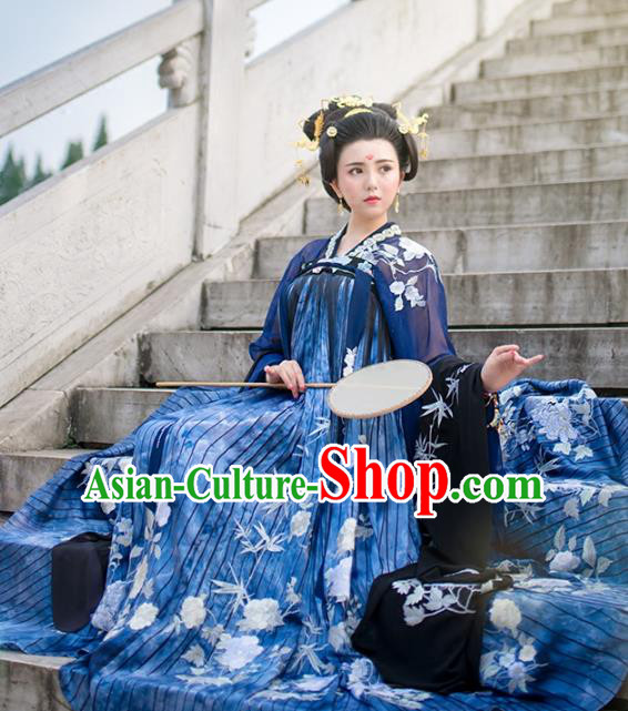 Chinese Tang Dynasty Imperial Consort Costume Ancient Peri Hanfu Dress for Women