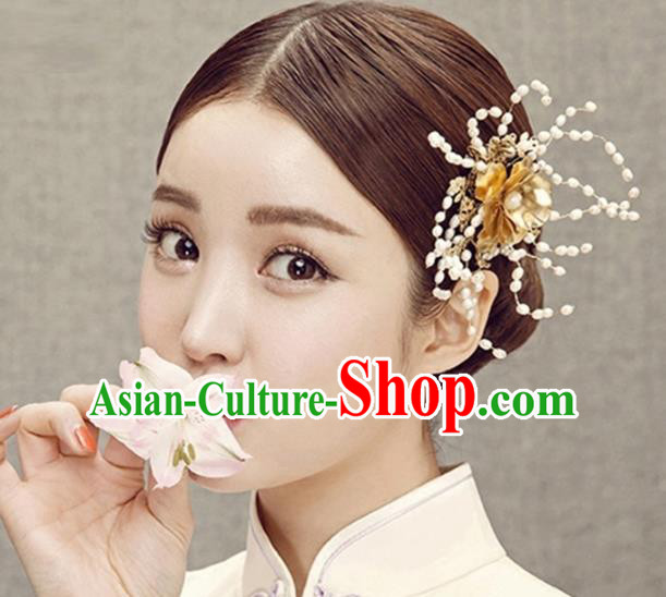Top Grade Chinese Wedding Bride Hair Accessories Hairpins Headwear for Women