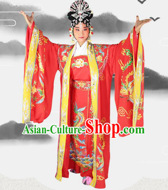 Professional Chinese Beijing Opera Diva Embroidered Costumes Peking Opera Queen Clothing for Adults