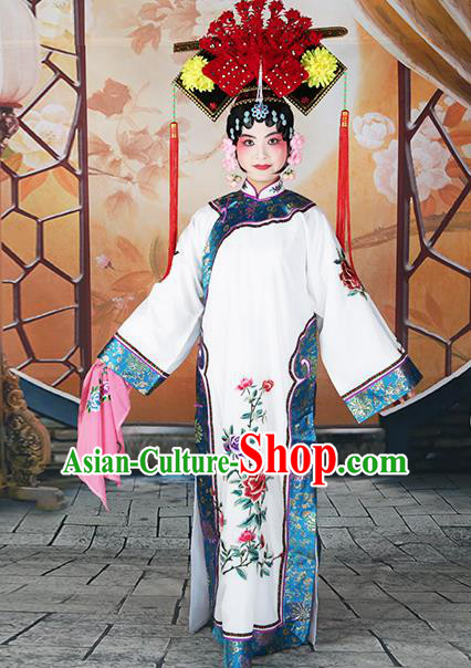 Professional Chinese Beijing Opera Qing Dynasty Imperial Concubine Costume and Headwear for Adults