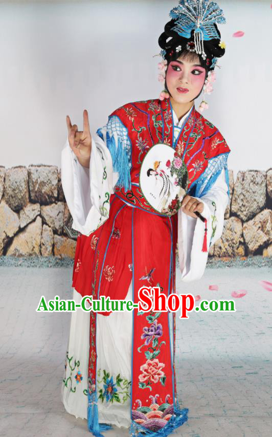 Professional Chinese Beijing Opera Diva Costumes Peking Opera Red Dress for Adults
