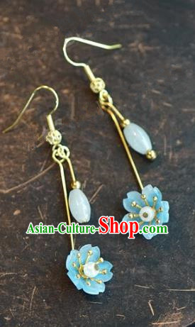 Chinese Handmade Jewelry Accessories Ancient Bride Hanfu Earrings for Women