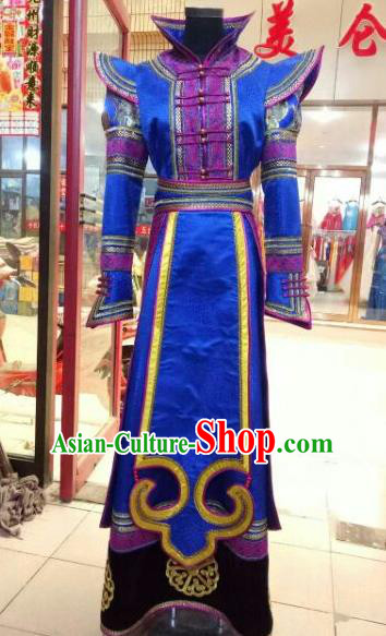 Chinese Traditional Mongolian Wedding Costume China Mongol Nationality Folk Dance Dress for Women