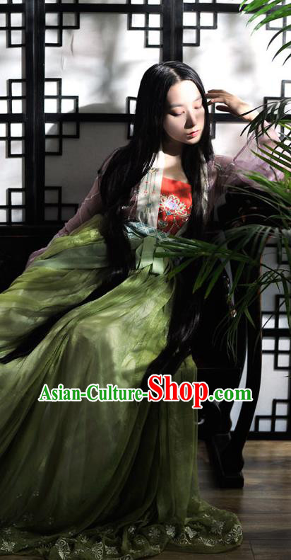 Traditional Chinese Ancient Nobility Lady Costume Song Dynasty Palace Lady Hanfu Dress for Women