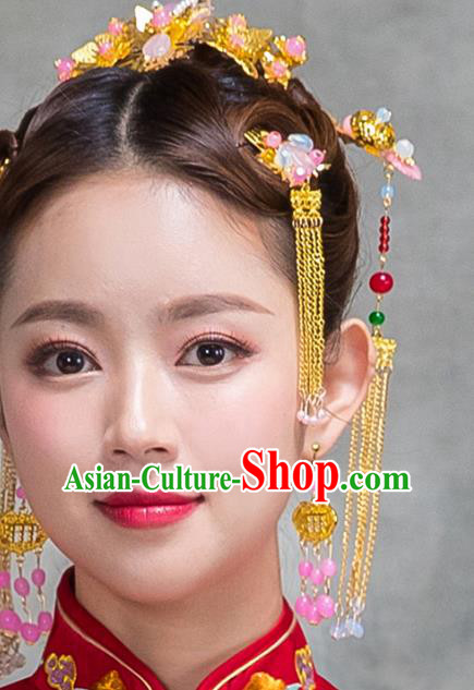 Chinese Traditional Wedding Hair Accessories Hairpins Complete Set for Women
