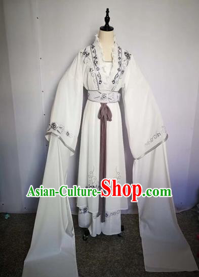 Chinese Traditional Peking Opera Actress Silk Dress Beijing Opera Princess Embroidered Costumes for Adults