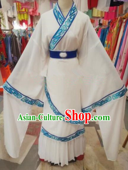 Chinese Traditional Beijing Opera White Costume Peking Opera Niche Clothing for Adults