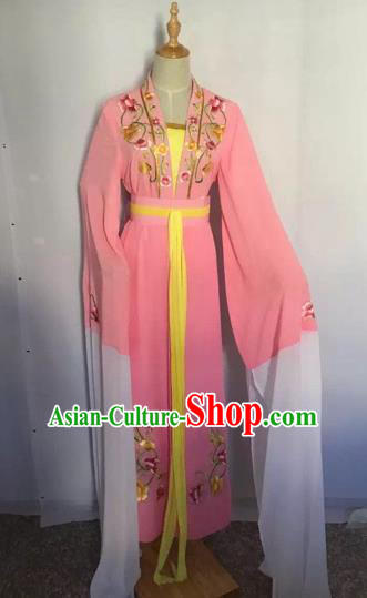 Chinese Peking Opera Princess Fairy Pink Dress Traditional Beijing Opera Diva Costume for Adults