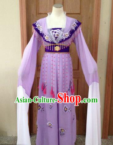 Chinese Beijing Opera Diva Purple Dress Ancient Imperial Consort Costume for Adults