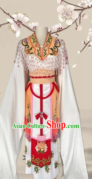 Chinese Ancient Imperial Consort Yellow Dress Traditional Beijing Opera Diva Costume for Adults
