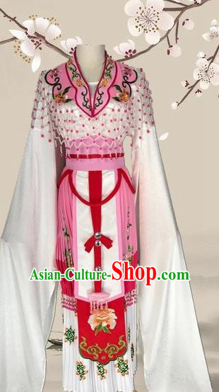 Chinese Ancient Imperial Consort Pink Dress Traditional Beijing Opera Diva Costume for Adults