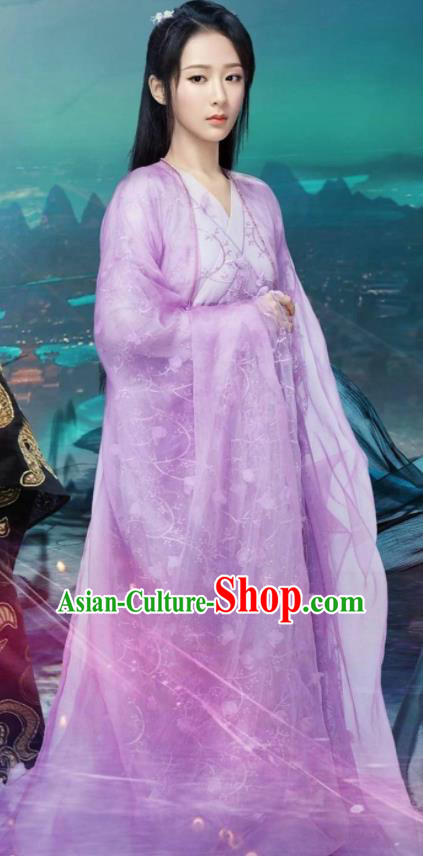 Chinese Ancient Peri Princess Hanfu Dress The Honey Sank Like Frost Palace Lady Costumes for Women