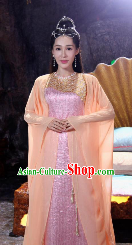 The Honey Sank Like Frost Chinese Ancient Princess Hanfu Dress Peri Costumes for Women