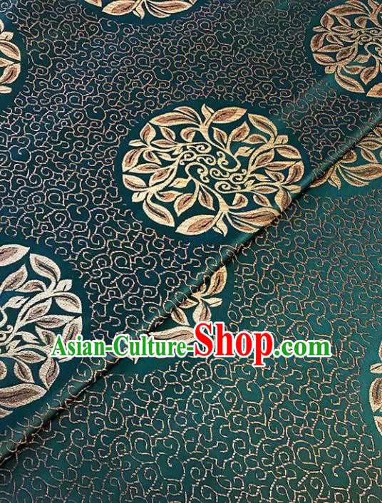 Asian Chinese Traditional Green Brocade Fabric Silk Fabric Chinese Fabric Material