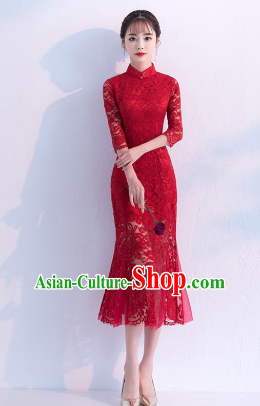 Traditional Ancient Chinese Young Women Cheongsam Dress Republic of China Tangsuit Stand Collar Blouse Dress Tang Suit Clothing