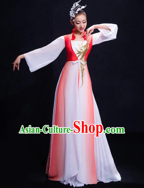 Chinese Traditional Fan Dance Classical Dance Dress Umbrella Dance Costume for Women