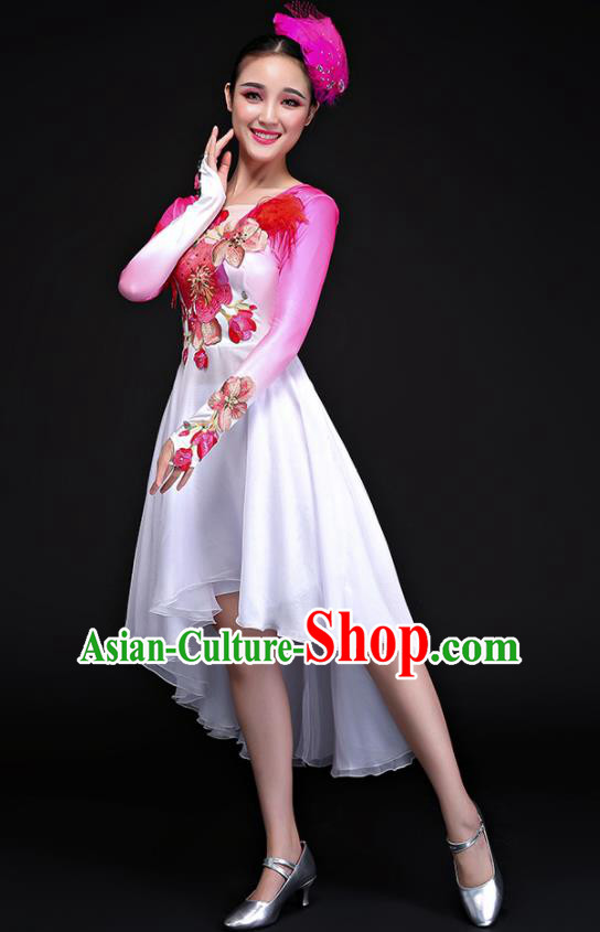 Traditional Chinese Fan Dance Folk Dance Costume Classical Yangko Dance Classical Dance Dress