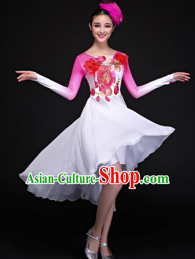 Traditional Chinese Fan Dance Folk Dance Costume Classical Yangko Dance Classical Dance Dress