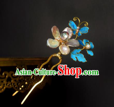 Chinese Handmade Princess Shell Flower Hairpins Ancient Hair Accessories for Women