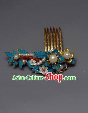 Chinese Ancient Qing Dynasty Palace Hair Comb Hair Accessories Handmade Hairpins for Women