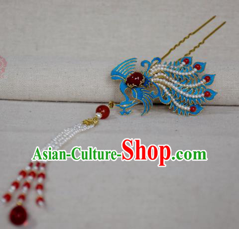 Chinese Handmade Hair Accessories Hairpins Ancient Hanfu Phoenix Hair Clip for Women