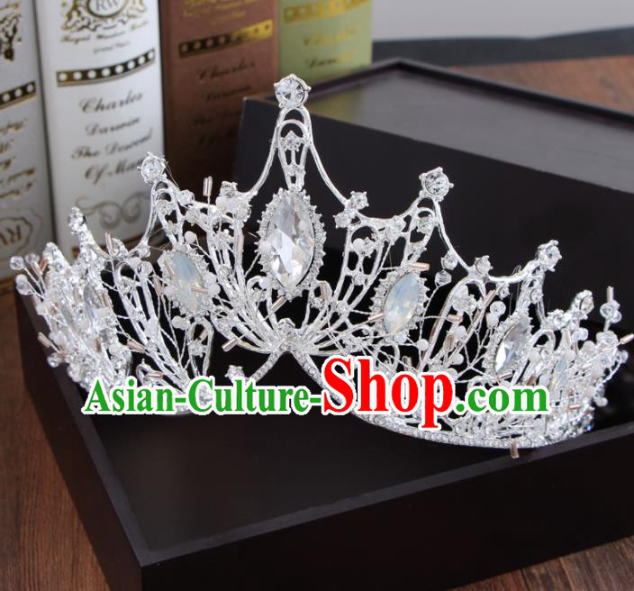 Top Grade Bride Hair Accessories Crystal Royal Crown for Women