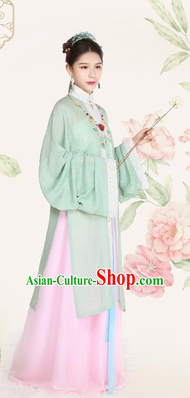 Top Grade Chinese Ancient Palace Lady Costumes Ming Dynasty Princess Hanfu Dress for Women