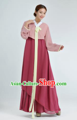 Traditional Korean Costumes Asian Korean Hanbok Blouse and Skirt for Women