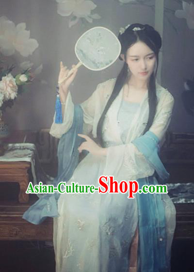 Chinese Ancient Nobility Lady Costumes Traditional Song Dynasty Princess Hanfu Dress for Women