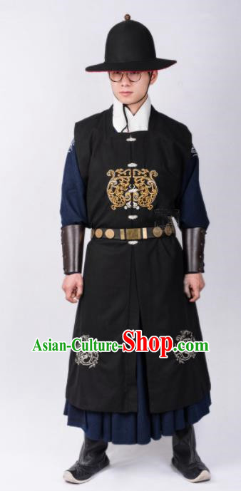 Chinese Ancient Swordsman Traditional Ming Dynasty Imperial Bodyguard Costumes for Men