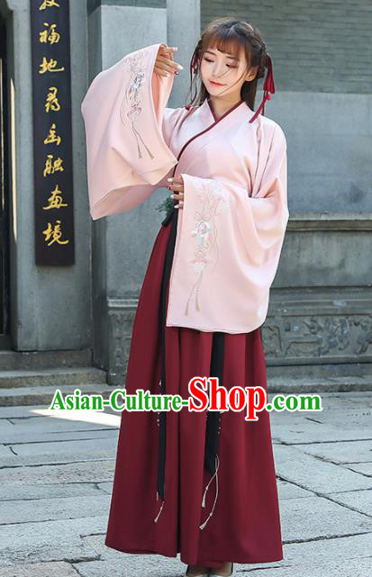 Chinese Traditional Han Dynasty Princess Costume Ancient Hanfu Dress for Rich Women